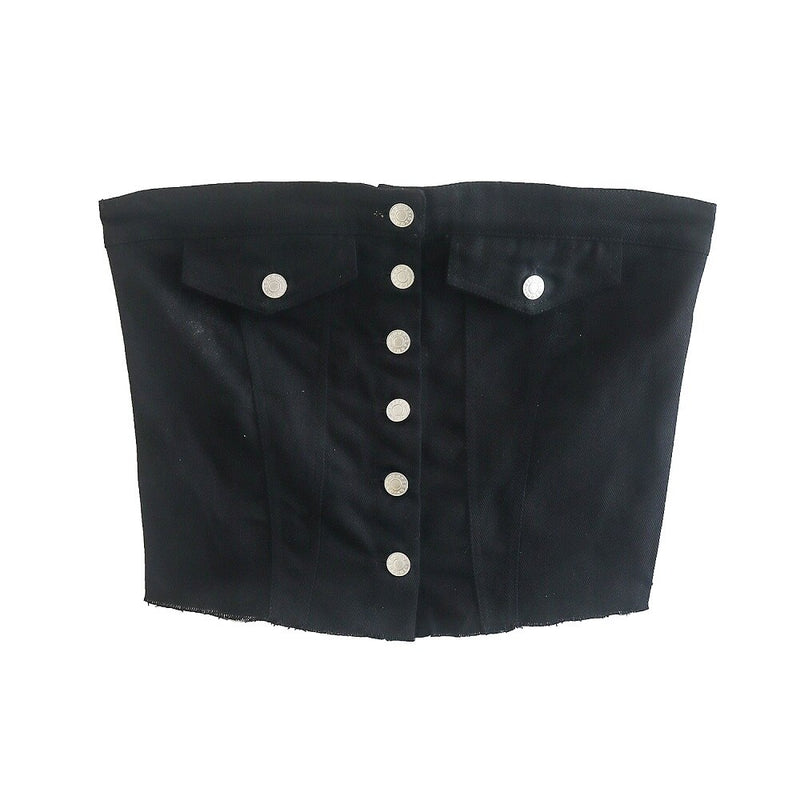 Olivia | Sexy Tube Korsett Falten Rücken Crop Top