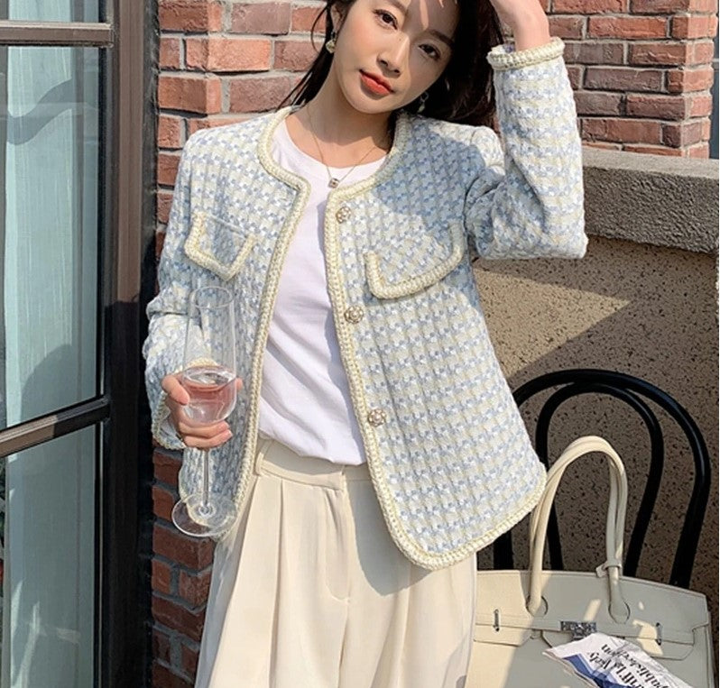 Emma | Jacke im französischen Vintage-Stil mit Karomuster für Damen