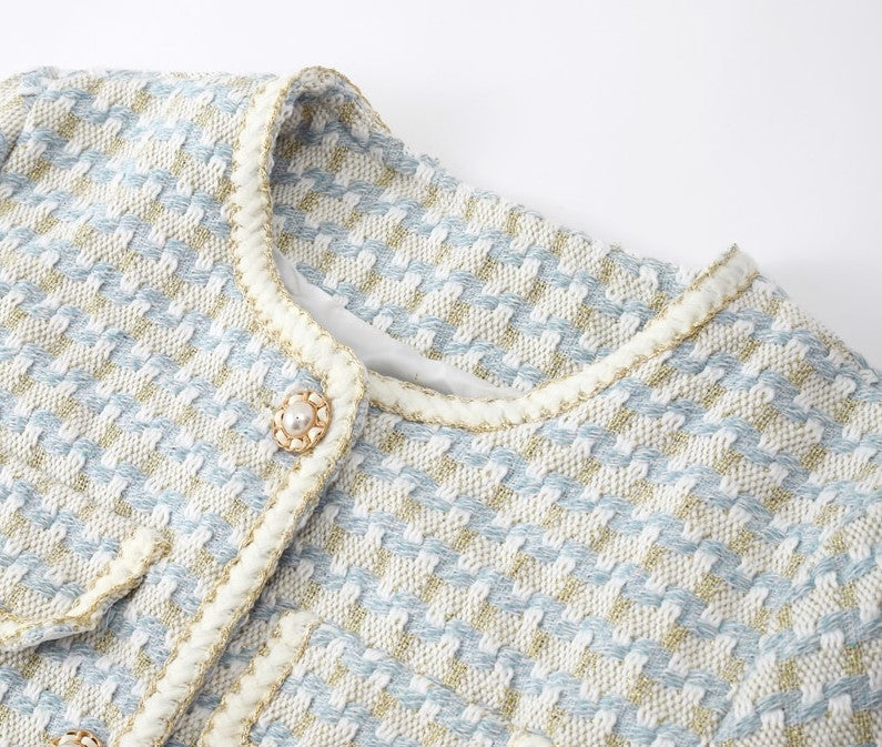 Emma | Jacke im französischen Vintage-Stil mit Karomuster für Damen