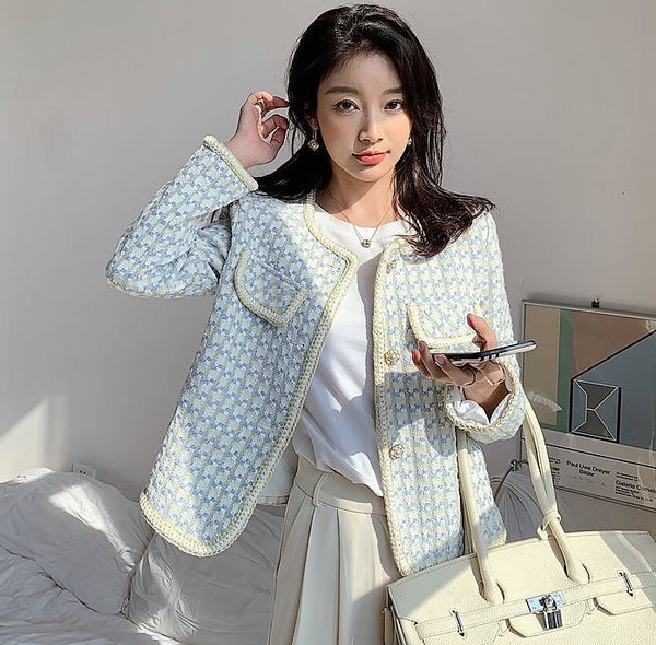 Emma | Jacke im französischen Vintage-Stil mit Karomuster für Damen