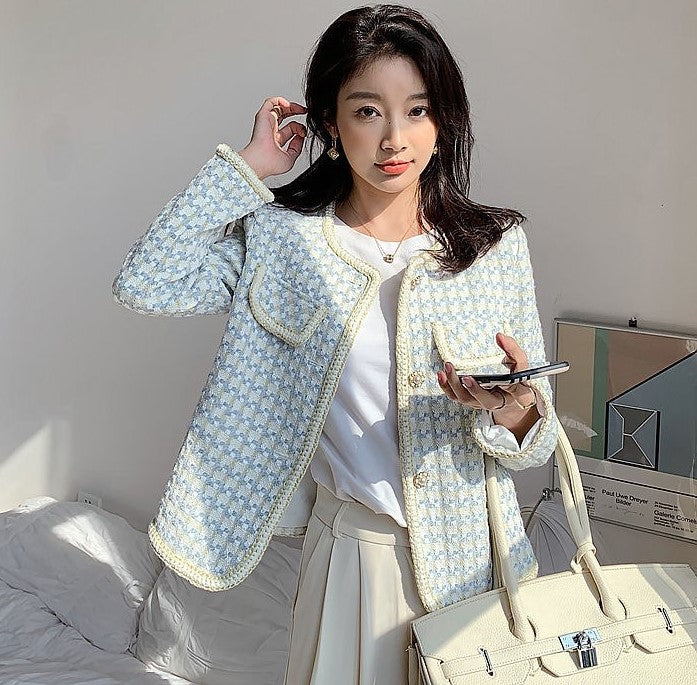Emma | Jacke im französischen Vintage-Stil mit Karomuster für Damen
