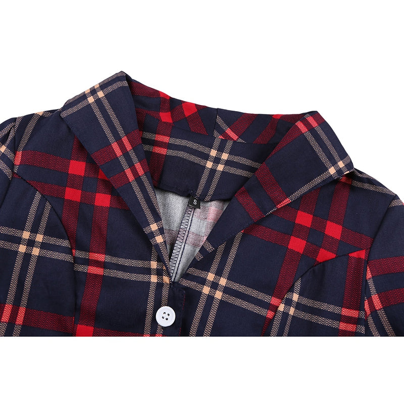 Constance | Vintage Kragen Casual Midikleid