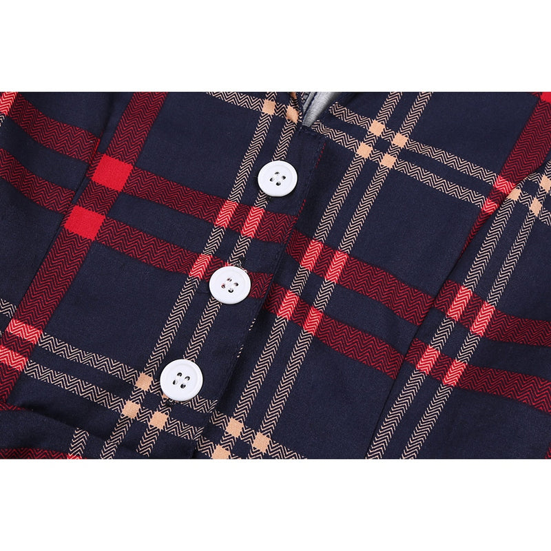 Constance | Vintage Kragen Casual Midikleid
