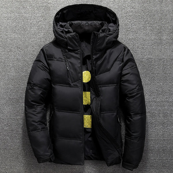 Dashiell | Dicke, einfarbige Kapuzenjacke mit Puffer