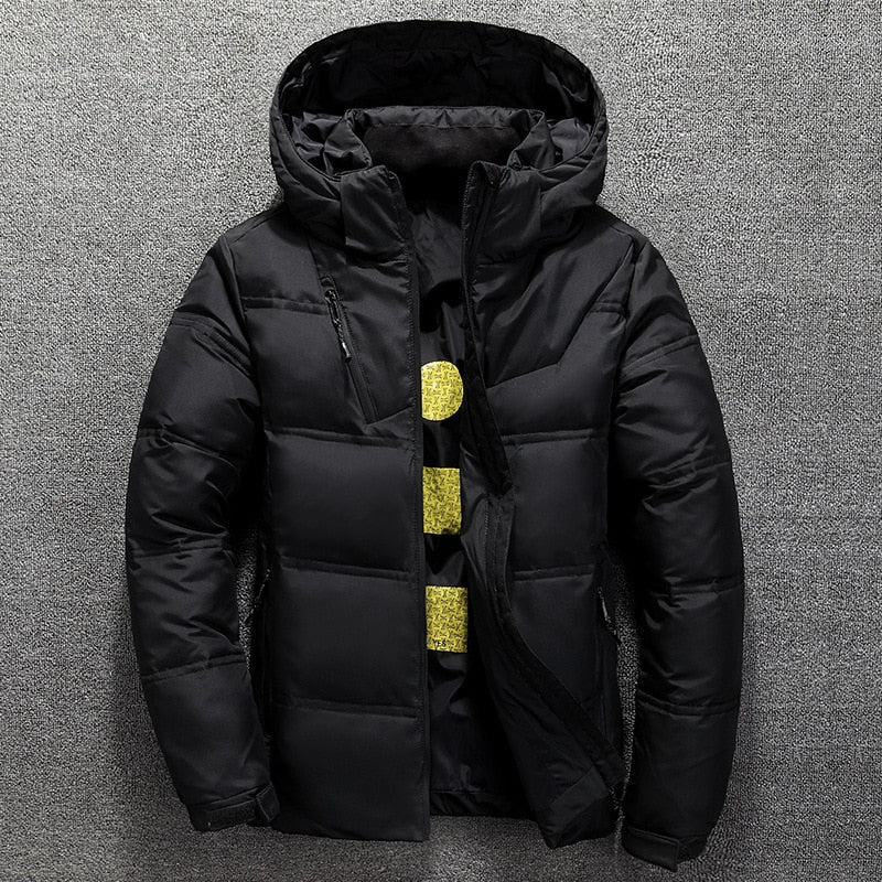 Dashiell | Dicke, einfarbige Kapuzenjacke mit Puffer