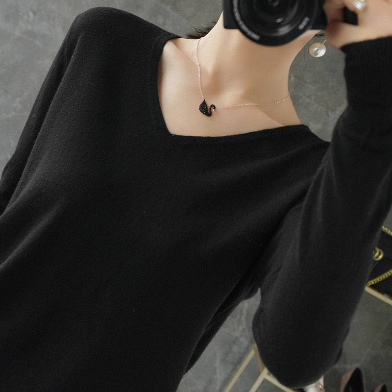 Nina | Kaschmir-Pullover mit V-Ausschnitt