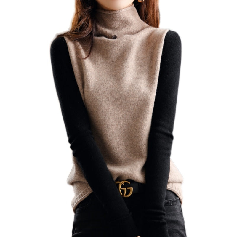 Evelina | Lässig gestrickter Pullover mit Rollkragen
