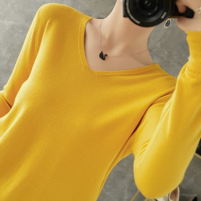 Nina | Kaschmir-Pullover mit V-Ausschnitt