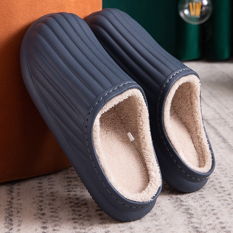 Idalia | Unisex Warme Flache Ferse Wasserdichte Hausschuhe
