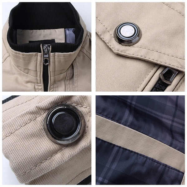Benjamin | Militärische Windbreaker-Jacke mit mehreren Taschen