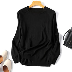 Araminta | Gestreifter Langarmpullover mit O-Ausschnitt