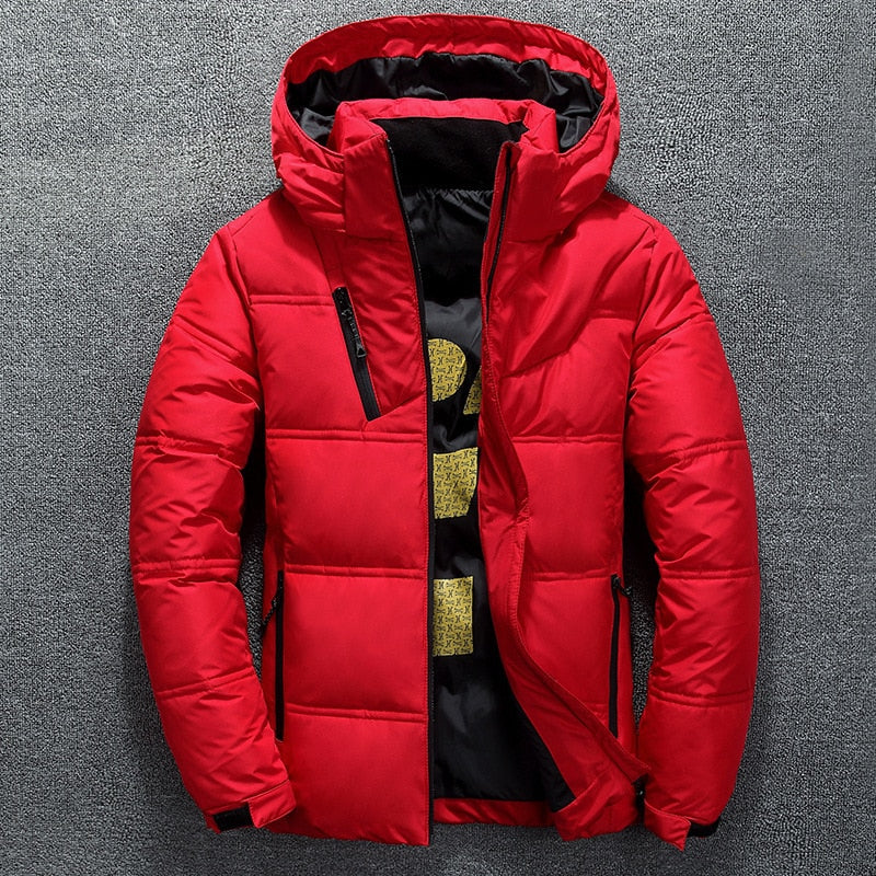 Dashiell | Dicke, einfarbige Kapuzenjacke mit Puffer