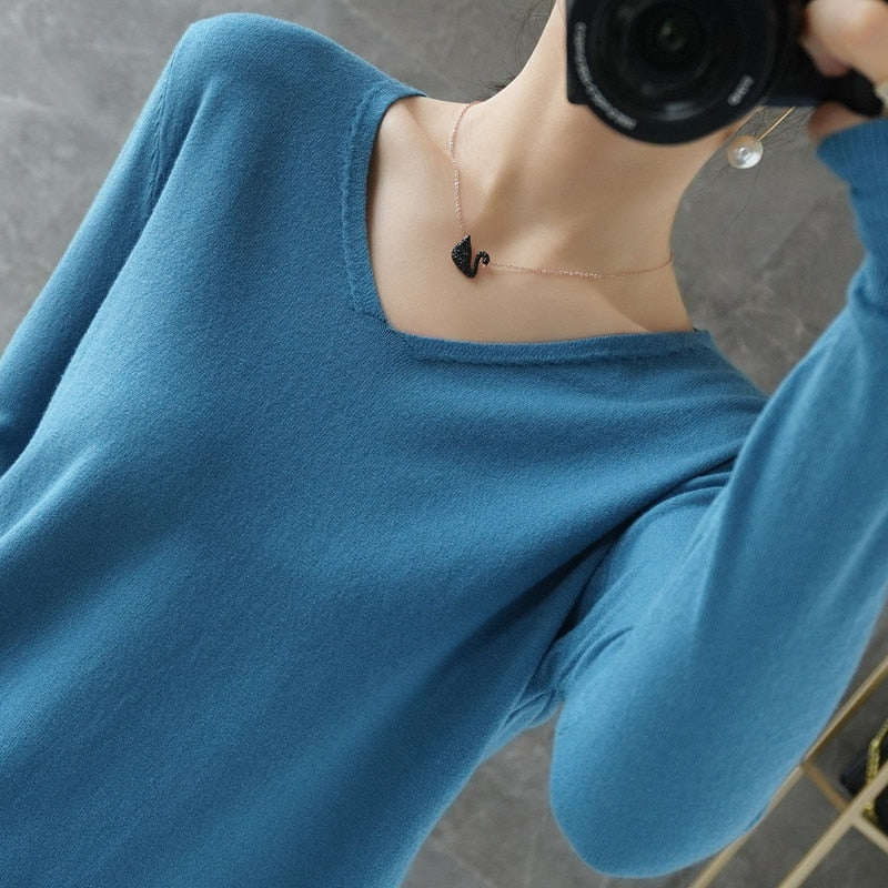Nina | Kaschmir-Pullover mit V-Ausschnitt