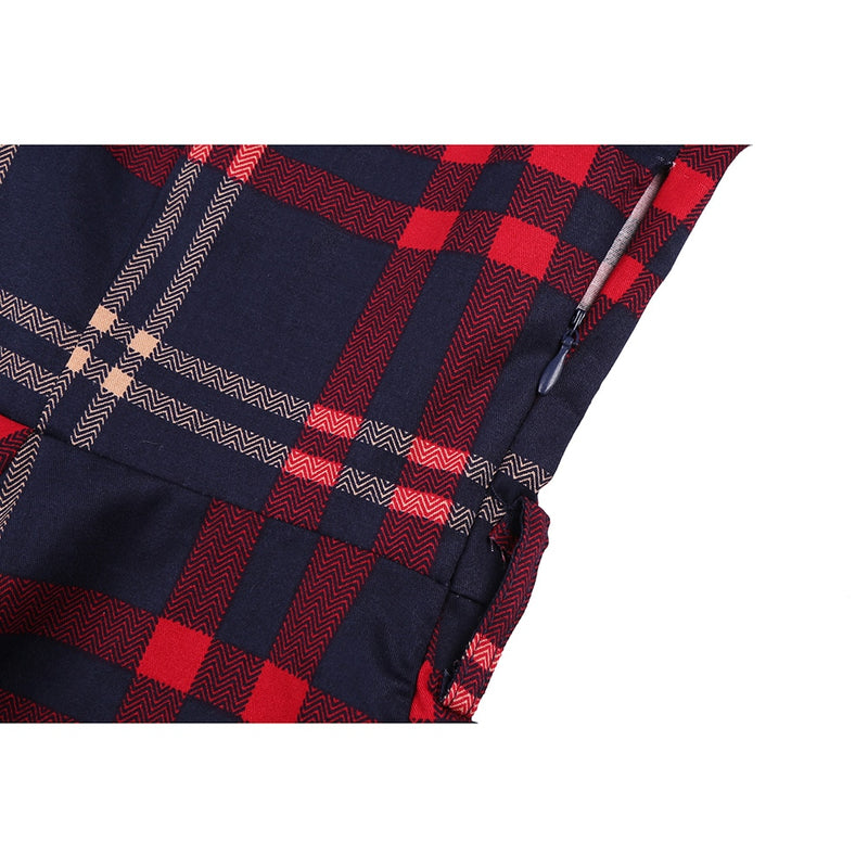 Constance | Vintage Kragen Casual Midikleid