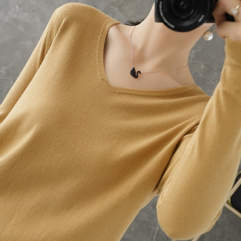 Nina | Kaschmir-Pullover mit V-Ausschnitt
