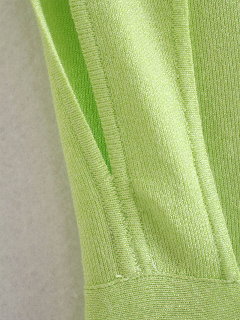 Noa | Elegante ärmellose Strickbluse mit offenem Rücken