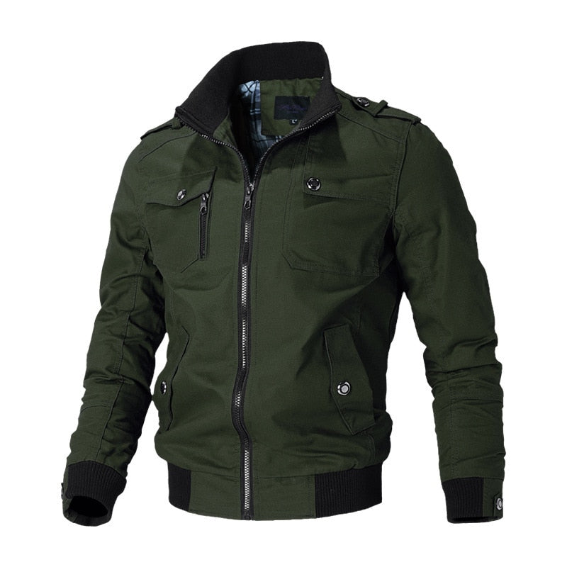 Benjamin | Militärische Windbreaker-Jacke mit mehreren Taschen