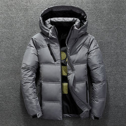 Dashiell | Dicke, einfarbige Kapuzenjacke mit Puffer