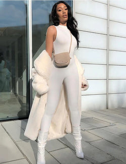 Pia | Basic Bodycon Jumpsuit in voller Länge