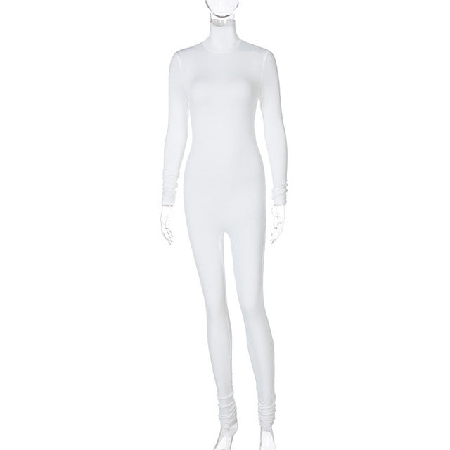 Elin | Langärmeliger Bodycon-Jumpsuit mit Rollkragen