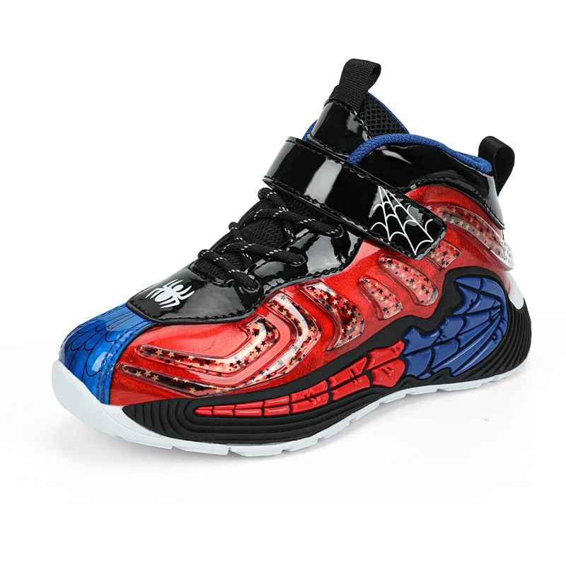 Tibbe | Jungen Spinnennetz Design Basketball/Laufschuhe Rutschfest