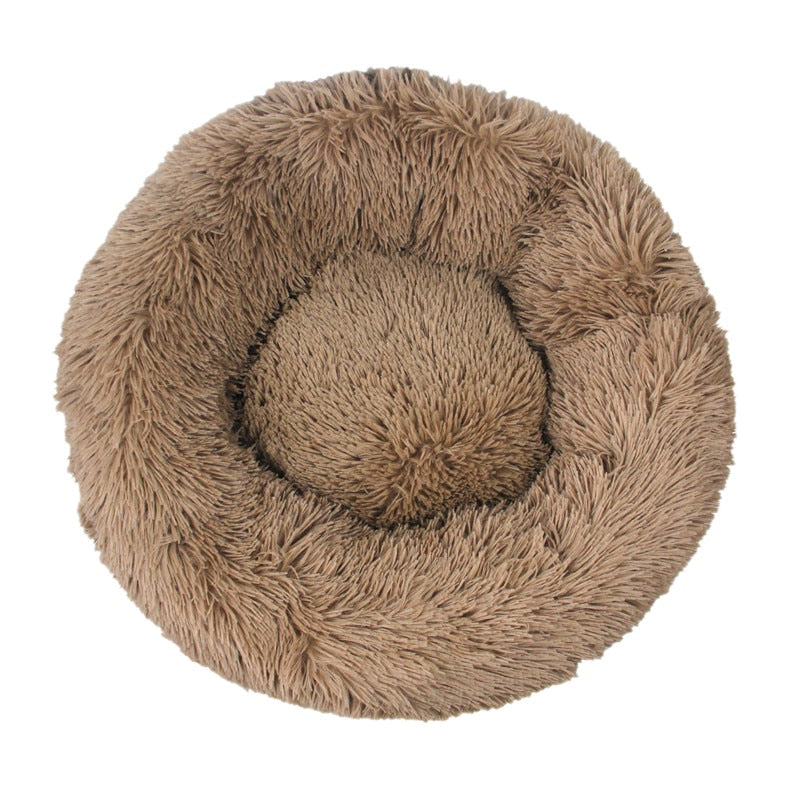 Delia | Haustiere Komfortables weiches Donut-Kuschelbett