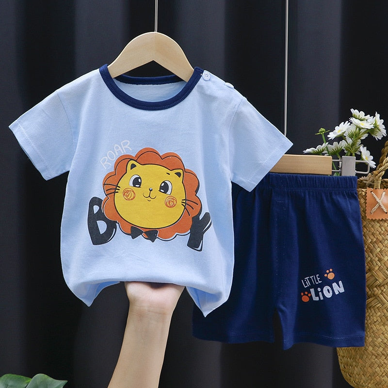 Meike | Jungen/Mädchen Shirt-Ärmel-Shirt und Short-Set