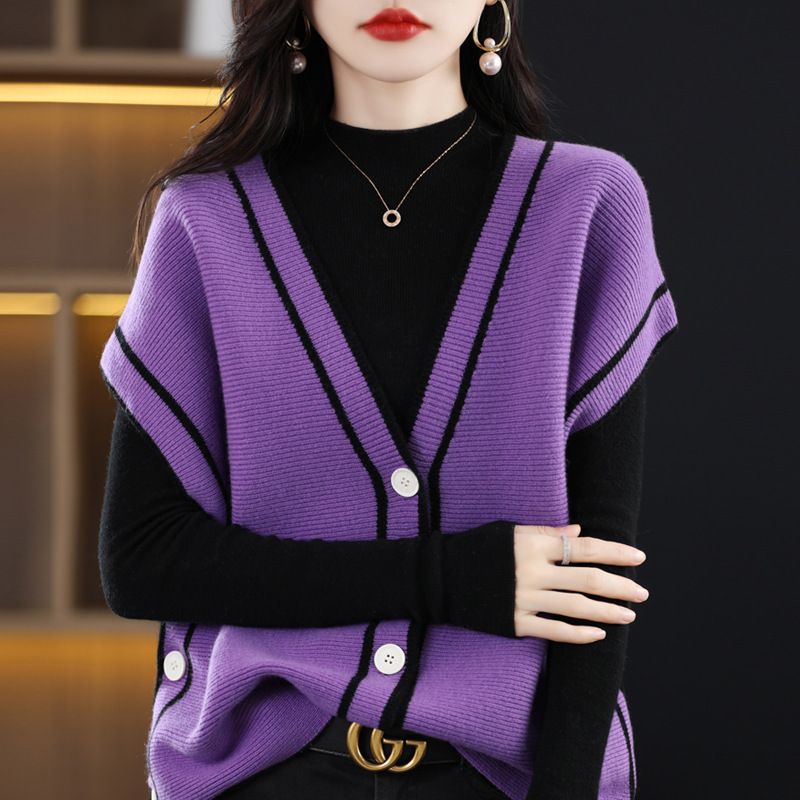 Jasmin | Lässiger Strickpullover mit V-Ausschnitt und lockerer Passform