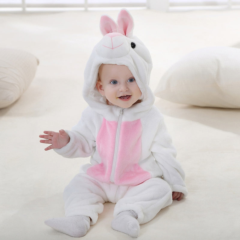 Gido | Baby Mädchen/Junge Schlafanzug mit Kapuze Überall Schlafanzug
