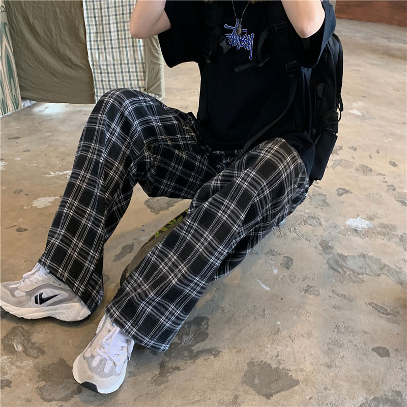Daan | Lässige karierte Harajuku-Hose in lockerer Passform