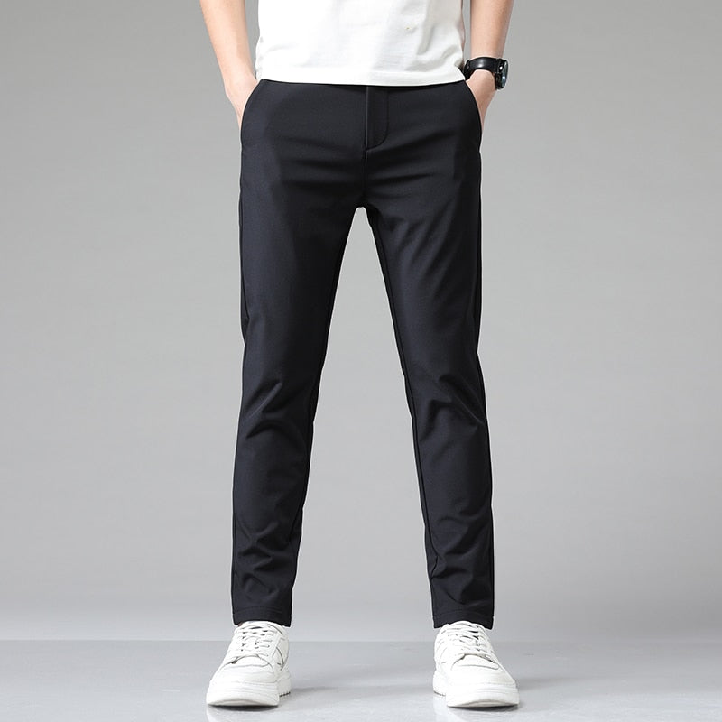 Luca | Lässige Slim Fit Hose mit elastischer Taille Hosenhose
