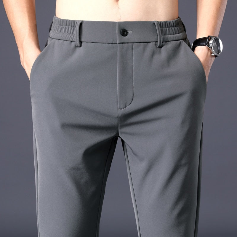 Luca | Lässige Slim Fit Hose mit elastischer Taille Hosenhose