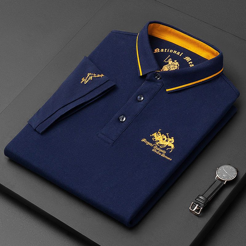 James | Büro-Poloshirt aus Baumwolle mit gesticktem Detail