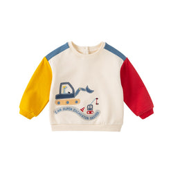 Jorg | Junge Mehrfarbiges Cartoons Sweatshirt