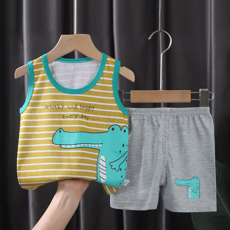 Meike | Jungen/Mädchen Shirt-Ärmel-Shirt und Short-Set