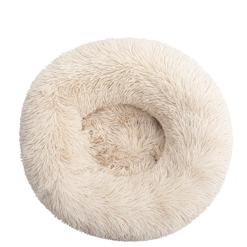 Delia | Haustiere Komfortables weiches Donut-Kuschelbett