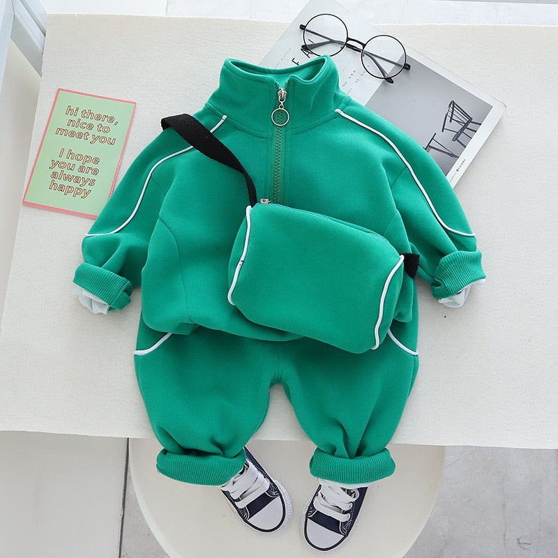 Senn | Bunter Trainingsanzug für Mädchen und Jungen mit Pullover und Hose
