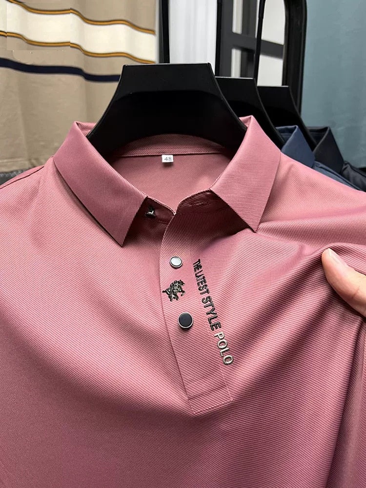 Luuk | Lässiges Büro-Poloshirt in Uni-Farbe