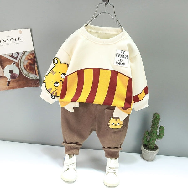 Senn | Bunter Trainingsanzug für Mädchen und Jungen mit Pullover und Hose