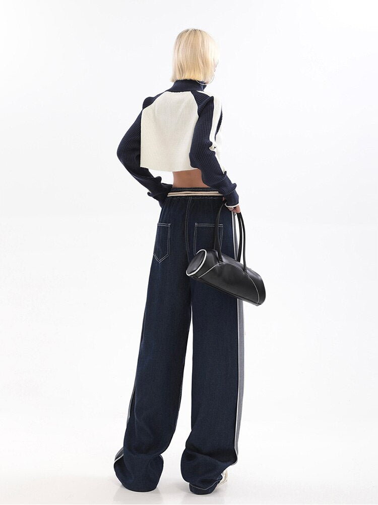 Melanie | Baggy-Hose mit hoher Taille und weitem Bein