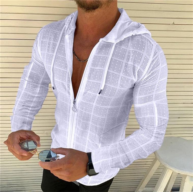 Jack | Ärmelloses/lang/kurzärmeliges Kapuzenshirt mit Reißverschluss