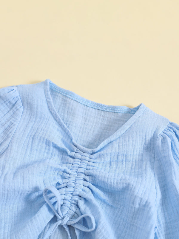 Hedwig | Mädchen Trendy Drawstring Top und Hosen Set