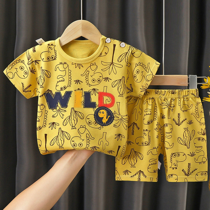 Meike | Jungen/Mädchen Shirt-Ärmel-Shirt und Short-Set