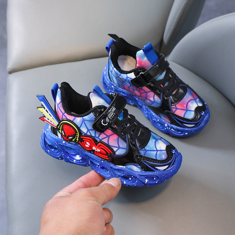 Vik | Jungen Spider-Man leuchtende LED beleuchtete Schuhe