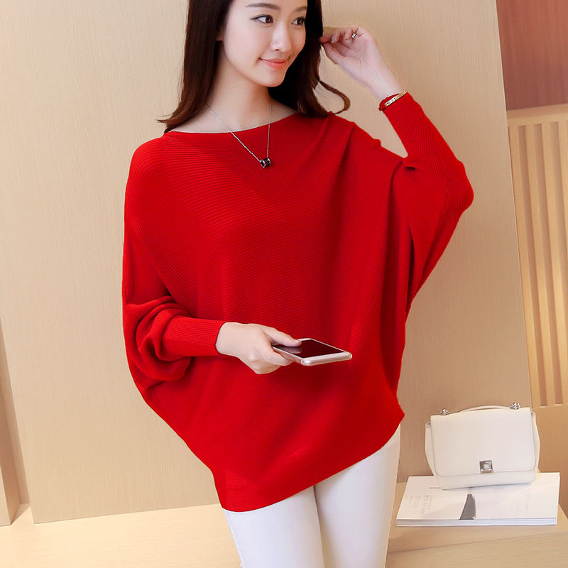 Nova | Lässiger gestrickter Pullover mit Fledermausärmeln