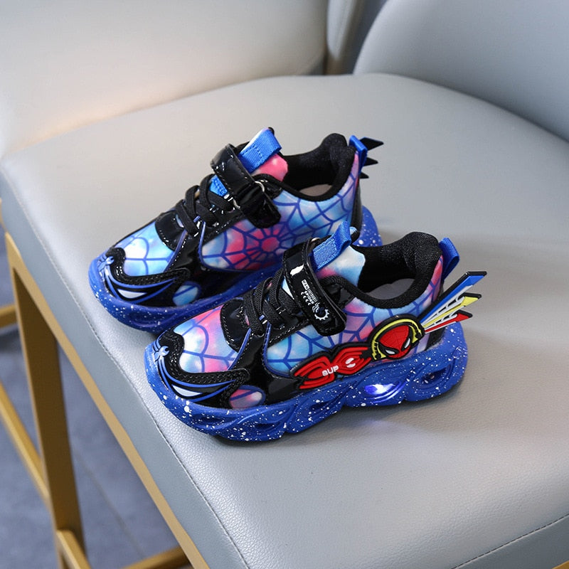 Vik | Jungen Spider-Man leuchtende LED beleuchtete Schuhe