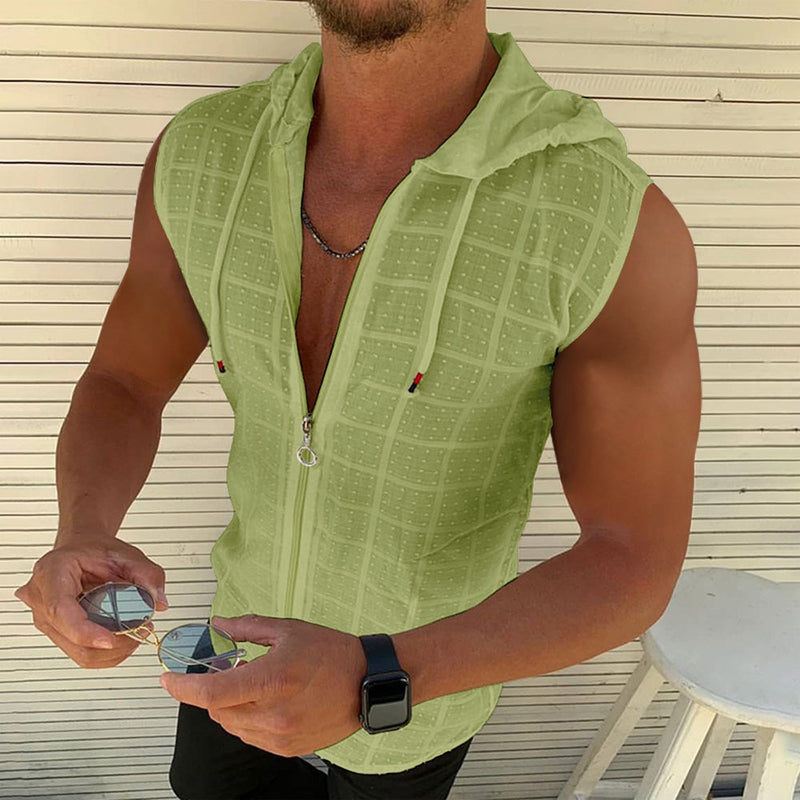 Jack | Ärmelloses/lang/kurzärmeliges Kapuzenshirt mit Reißverschluss