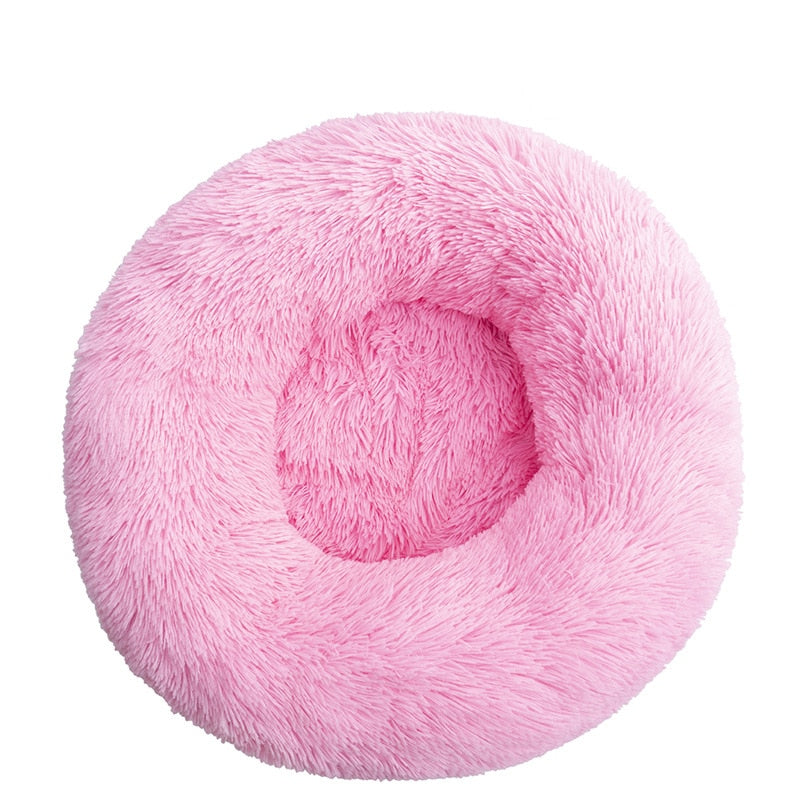 Delia | Haustiere Komfortables weiches Donut-Kuschelbett