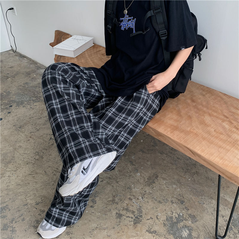 Daan | Lässige karierte Harajuku-Hose in lockerer Passform