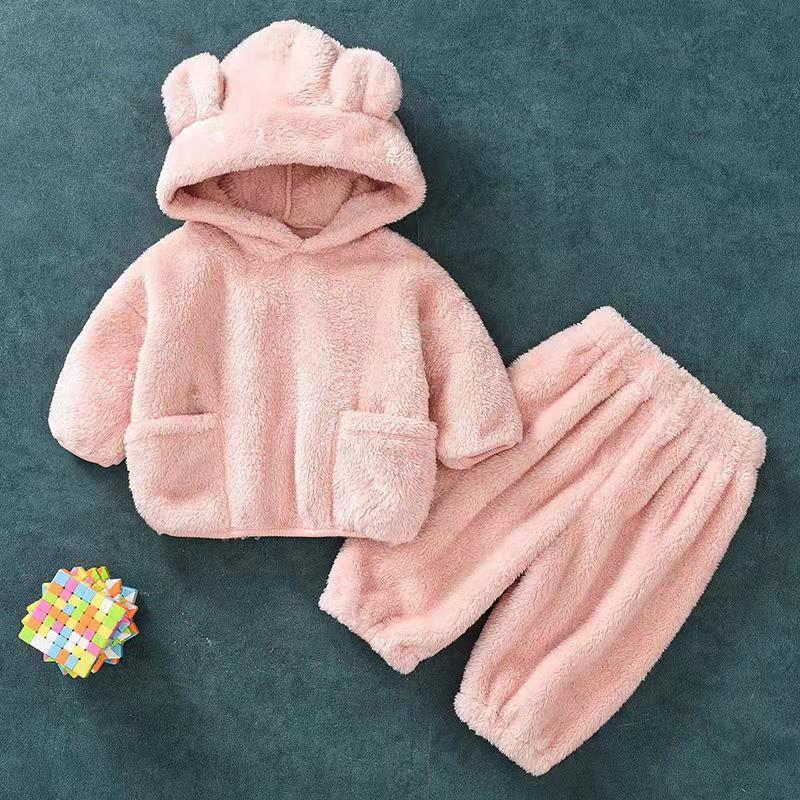 Dagmar | Baby Girl/Boy Bear Hoodie und Hosen Set